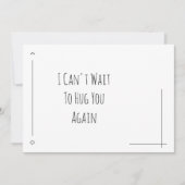 Eenvoudig zwart en wit, ik kan niet wachten om je  (Voorkant)