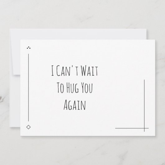 Eenvoudig zwart en wit, ik kan niet wachten om je  (Voorkant)