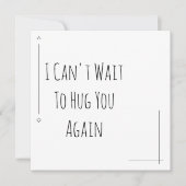 Eenvoudig zwart en wit, ik kan niet wachten om je  (Voorkant)