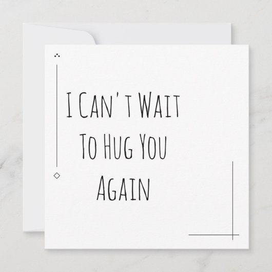 Eenvoudig zwart en wit, ik kan niet wachten om je (Voorkant)