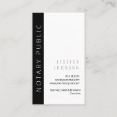 Eenvoudig, zwart en wit, minimaal publiek visitekaartje (Voorkant)