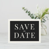 Eenvoudig Zwart en Wit sparen de Kaart van de Datu (Staand voorkant)