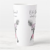 Eenvoudig zwart en wit, wat een jaar geleden, cita latte mok (Voorkant)