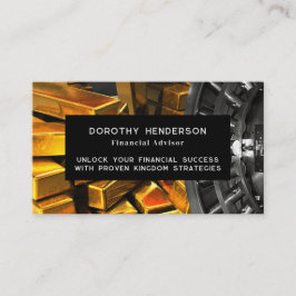 Eenvoudig zwart financieel adviseur foto Visitekaa Visitekaartje