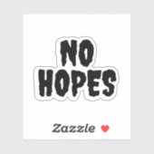 Eenvoudig zwart, geen hoop sticker (Vel)
