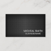 Eenvoudig zwart geperforeerd gaas visitekaartje (Voorkant)