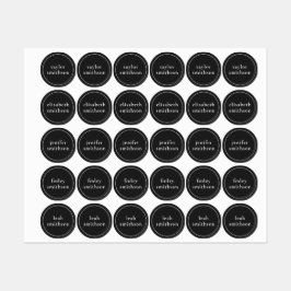 Eenvoudig zwart geslacht neutraal toevoegen Jouw n Labels