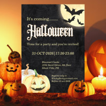Eenvoudig Zwart Goud Bedrijfs Halloween-feest