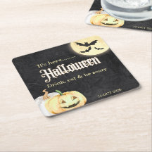 Eenvoudig Zwart Goud Bedrijfs Halloween-feest