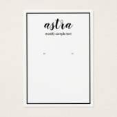 Eenvoudig zwart-grenssignaal Oorspronkelijk beelds Visitekaartje (Voorkant)