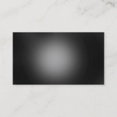 Eenvoudig zwart grijs gewoon modern Visitekaartje (Achterkant)