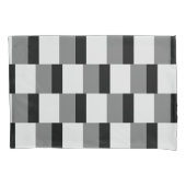 Eenvoudig zwart & grijs patroon kussensloop (Voorkant)