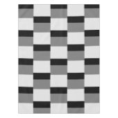 Eenvoudig zwart & grijs patroon tafelkleed (Voorkant)