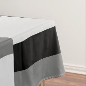 Eenvoudig zwart & grijs patroon tafelkleed (Voorbeeld)