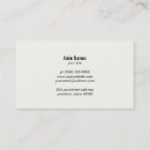 Eenvoudig zwart leder ziet er professioneel uit visitekaartje