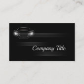 Eenvoudig zwart luxe auto bedrijf Visitekaartje (Voorkant)
