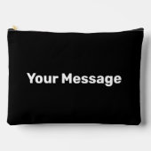 Eenvoudig Zwart met Wit Uw Sjabloon van het Berich Etui (Voorkant)