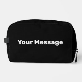 Eenvoudig Zwart met Wit Uw Sjabloon van het Berich Toilettasje