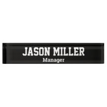 Eenvoudig zwart met witte letters