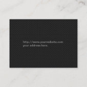 Eenvoudig zwart metaal visitekaartje (Achterkant)