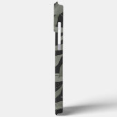 Eenvoudig zwart modern blad Case-Mate iPhone case (Achterkant / Links)