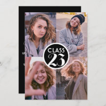 Eenvoudig Zwart Modern Minimaal Afstuderen Fotofee