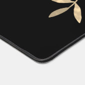 Eenvoudig zwart Monogram Bureaumat (Hoek)