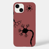 Eenvoudig zwart neuronontwerp Case-Mate iPhone case (Achterkant)