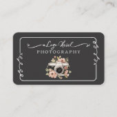 Eenvoudig zwart schoolbord visitekaartje (Voorkant)