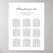 Eenvoudig zwart script-diagram poster (Voorkant)