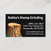 Eenvoudig zwart stomp slijpen visitekaartje (Voorkant)