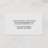 Eenvoudig zwart Visitekaartje (Achterkant)