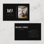 Eenvoudig zwart Visitekaartje (Voorkant / Achterkant)