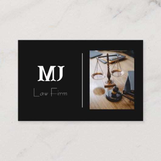 Eenvoudig zwart Visitekaartje (Voorkant)