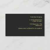 Eenvoudig zwart visitekaartje (Achterkant)