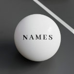Eenvoudig zwart, voeg Jouw naam toe Pingpongbal<br><div class="desc">Eenvoudige zwarte Douane voegt Jouw naam elegant Ontwerp voor iedereen toe.</div>