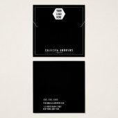 Eenvoudig zwart voeg uw Logo Kaart voor beeldscher (Voorkant /achterkant)