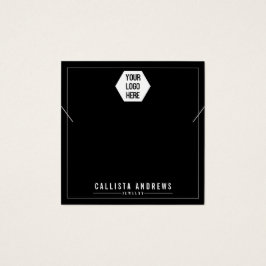 Eenvoudig zwart voeg uw Logo Kaart voor beeldscher