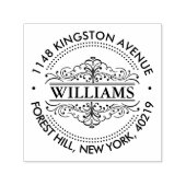 Eenvoudig zwart-wit , aangepast retouradres  zelfinktende stempel (Design)