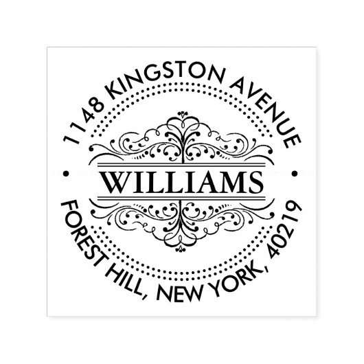 Eenvoudig zwart-wit , aangepast retouradres  zelfinktende stempel (Design)