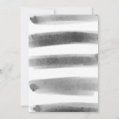 Eenvoudig zwart-wit Abstract Baby shower Kaart (Achterkant)