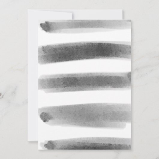 Eenvoudig zwart-wit Abstract Baby shower Kaart (Achterkant)