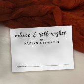 Eenvoudig Zwart-wit Advies & Well Wishes