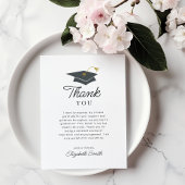 Eenvoudig zwart-wit afstuderen dank u kaart