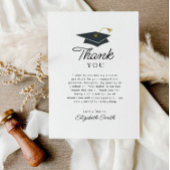 Eenvoudig zwart-wit afstuderen dank u kaart