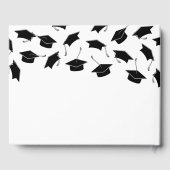 Eenvoudig zwart wit Afstuderen gastboek Gastenboek (Achterkant)