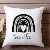 Eenvoudig zwart-wit Baby Kussen