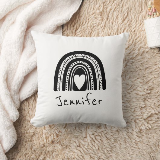 Eenvoudig zwart-wit Baby Kussen (Deken)