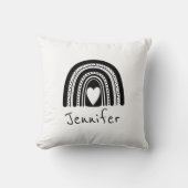 Eenvoudig zwart-wit Baby Kussen (Voorkant)