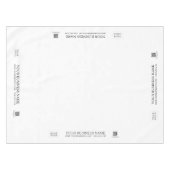 Eenvoudig Zwart & Wit Bedrijf Logo Craft Show Tafelkleed (Voorkant (Horizontaal))